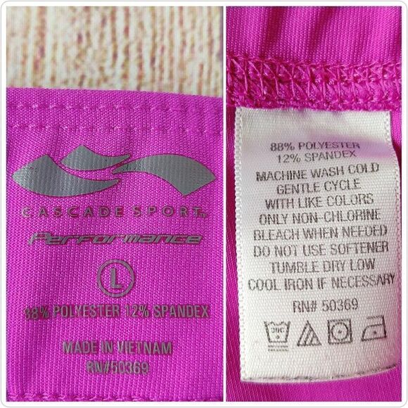 Cascade Sport Performance 5" stretch athletic shorts sz L - Picture 7 of 8